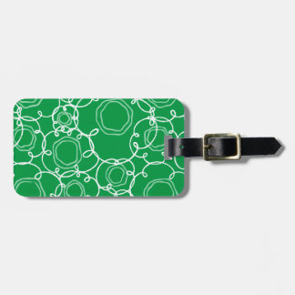 Abstract Floral Matrix (Green) Fine Art Bagagebricka