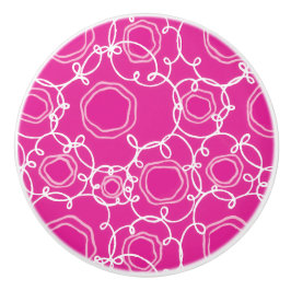 Abstract Floral Matrix (Hot Pink) Fine Art Knopp