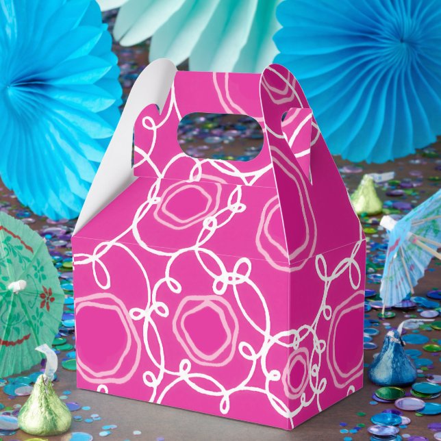 Abstract Floral Matrix (Hot Pink) Fine Art Presentaskar (Part)