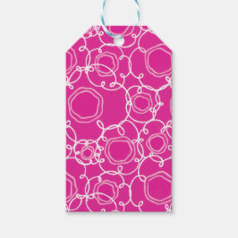 Abstract Floral Matrix (Hot Pink) Fine Art Presentetikett