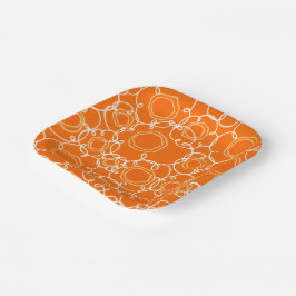 Abstract Floral Matrix (Orange) Fine Art
