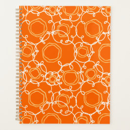 Abstract Floral Matrix (Orange) Fine Art