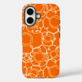 Abstract Floral Matrix (Orange) Fine Art