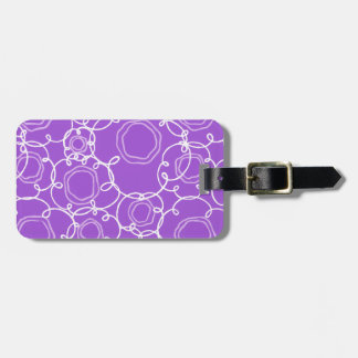 Abstract Floral Matrix (Purple) Fine Art Bagagebricka