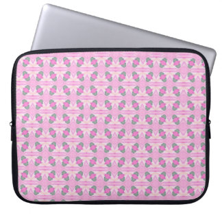 Abstract Floral pastel design laptop sleeve