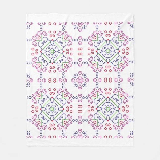 Abstract floral pattern designabstract, art, home  fleecefilt (Framsidan)