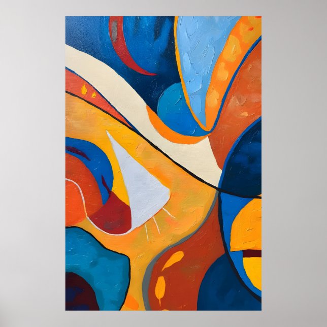 Abstract Flow of Colors Poster (Framsidan)