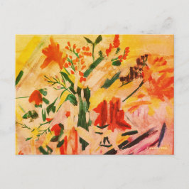 Abstract Flower Art Card Vykort