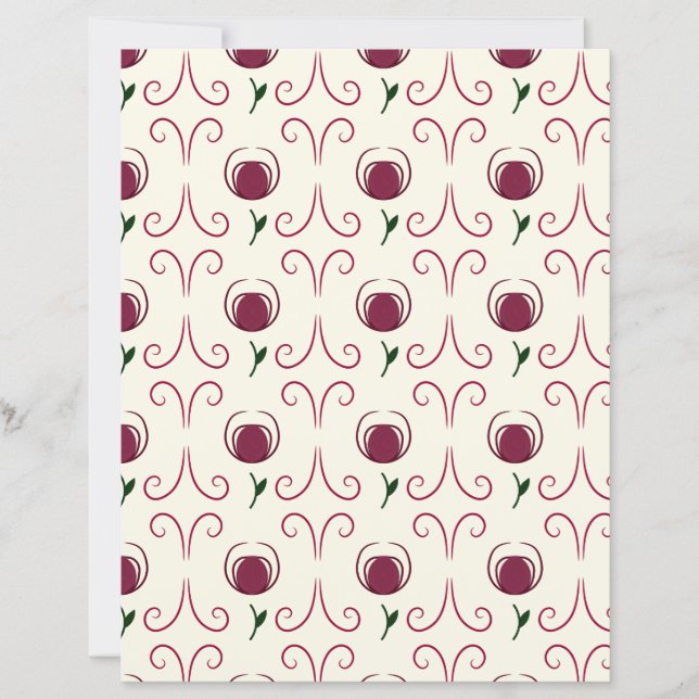 Abstract Flower Scrapbook Paper (Framsida)