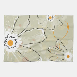 Abstract Flowers Microfiber Kitchen Towel Kökshandduk