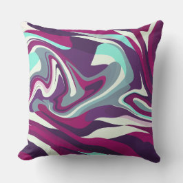 Abstract Flowing Colors Pattern Kudde