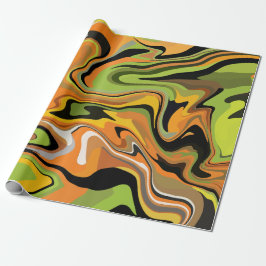 Abstract Flowing Waves of Autumn Colors Presentpapper