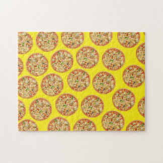Abstract Food art, Pizza Pussel