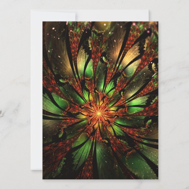 Abstract fractal flower design.  inbjudningar (Framsida)