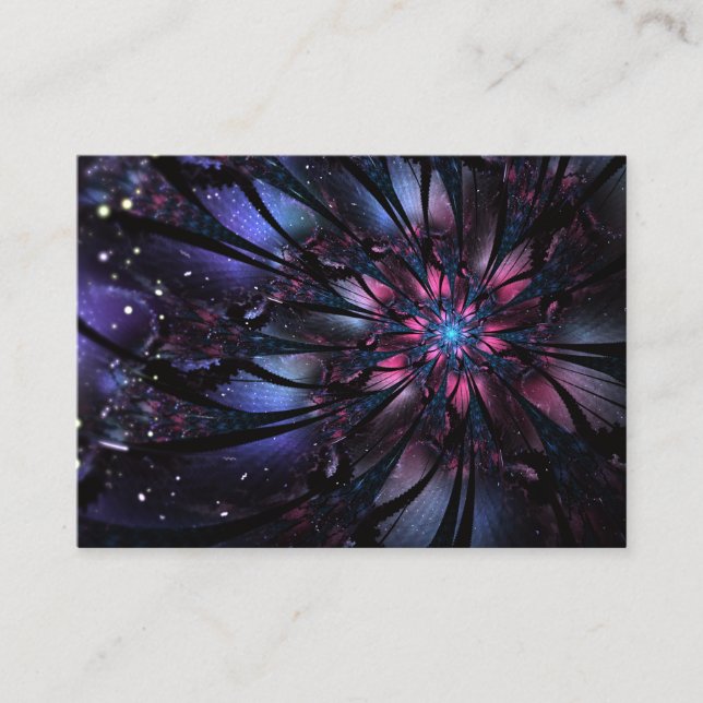 Abstract fractal flower design.   lojalitetskort (Framsida)