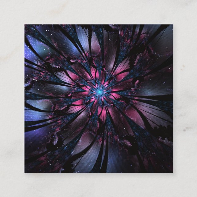 Abstract fractal flower design.  lojalitetskort (Framsida)