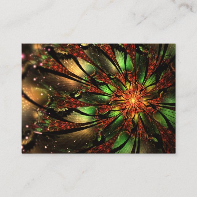 Abstract fractal flower design.   rabattkort (Framsida)
