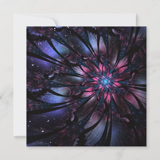 Abstract fractal flower design. tack kort (Framsida)