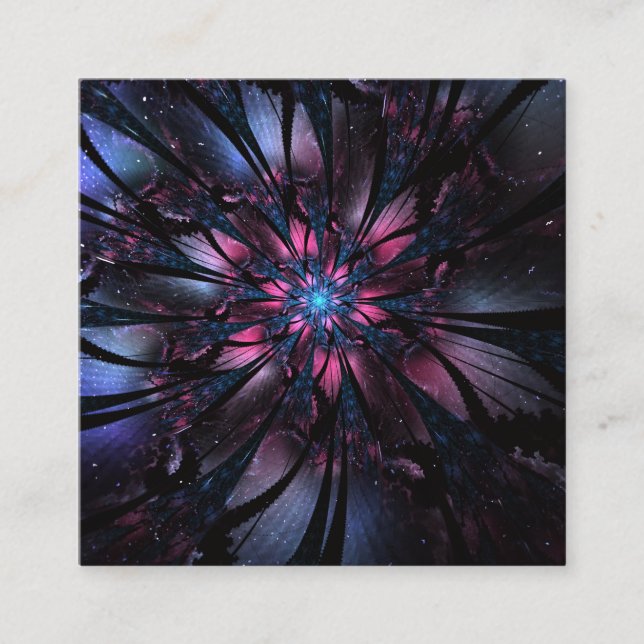 Abstract fractal flower design.   tidsbeställning kort (Framsida)