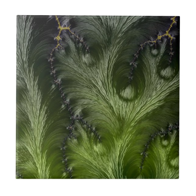 Abstract fractal patterns and shapes. Fractal Art Kakelplatta (Framsidan)