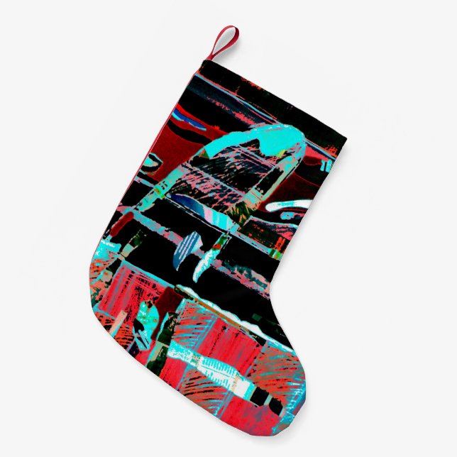 Abstract Freedom – Custom Christmas Stocking Liten Julstrumpa (Framsidan (Hängande))