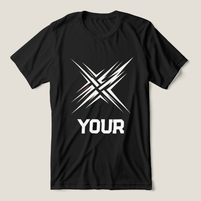 Abstract Gaming Streetwear Design T Shirt (Design Framsida)