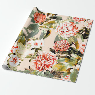 Abstract garden pattern presentpapper