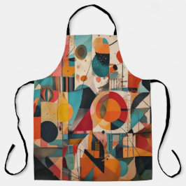 Abstract Geometric Art Apron