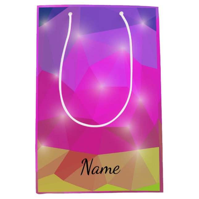 Abstract Geometric Crystal Mosaic in Pink (Framsidan)