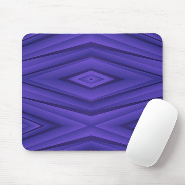Abstract geometric mouse pad with a vivid purple  musmatta (Med mus)