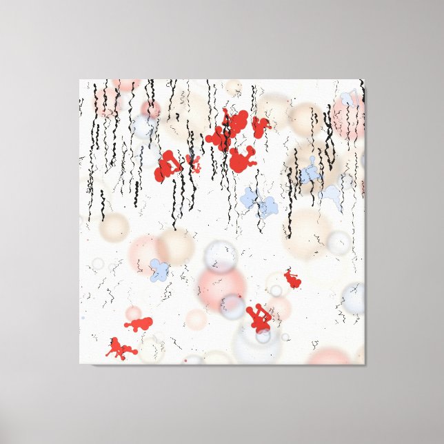 Abstract geometric painting  canvastryck (Framsida)