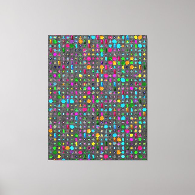 Abstract Geometric Pattern Canvas  (Framsida)