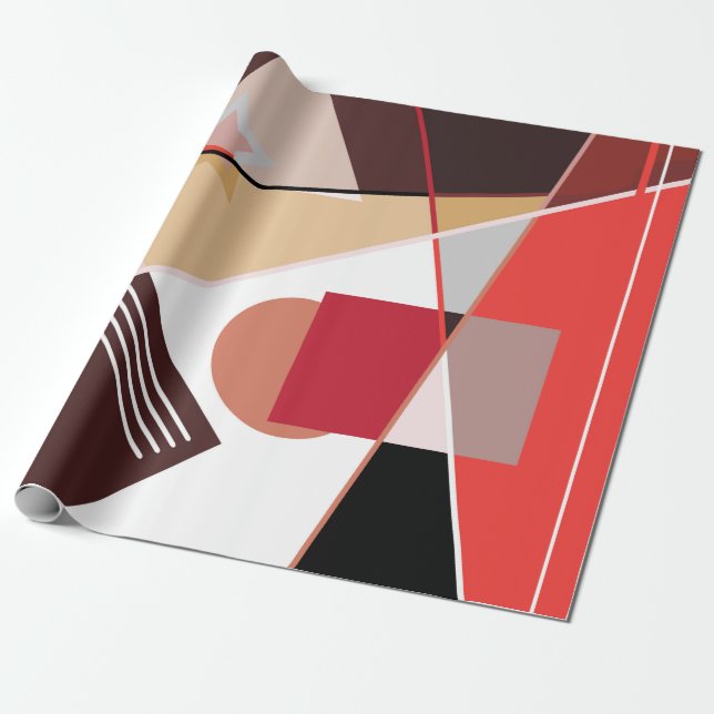 Abstract geometric pattern,  silk scarf shawl desi presentpapper (Utrullad)