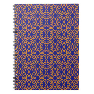 Abstract Geometric pattern vintage background. Tre Anteckningsbok