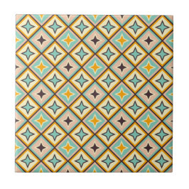 Abstract geometric pattern with diamond shapes kakelplatta