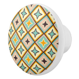 Abstract geometric pattern with diamond shapes knopp