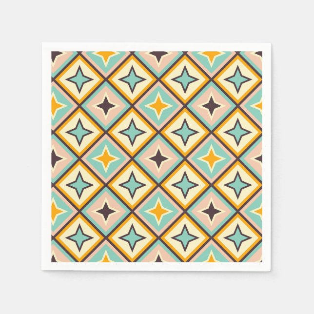 Abstract geometric pattern with diamond shapes pappersservett (Framsidan)