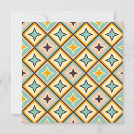 Abstract geometric pattern with diamond shapes tack kort