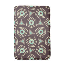 Abstract geometric pattern with layered pentagons  badrumsmatta