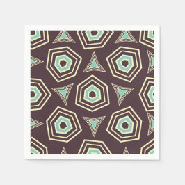 Abstract geometric pattern with layered pentagons  pappersservett