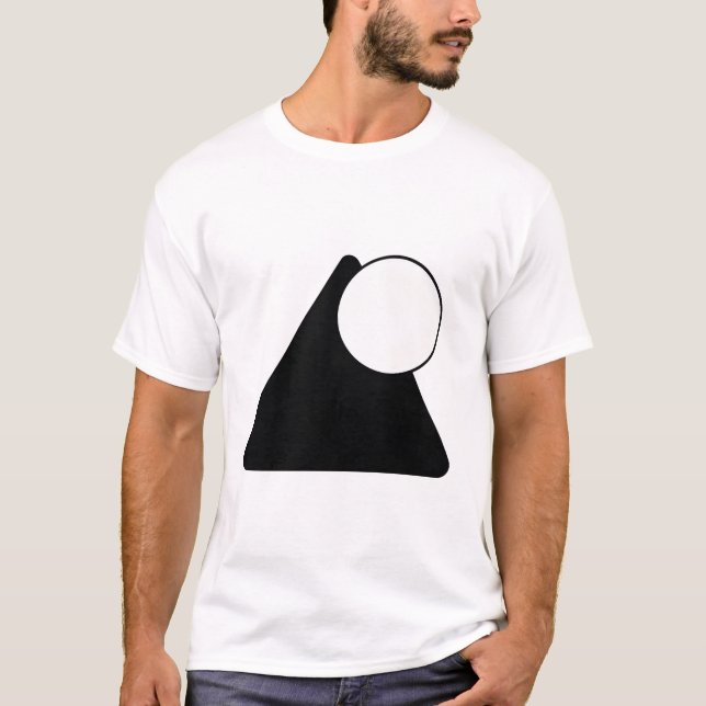 Abstract Geometric Shapes T Shirt (Framsida)