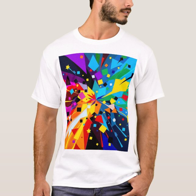 “Abstract Geometry” T‑Shirt T Shirt (Framsida)
