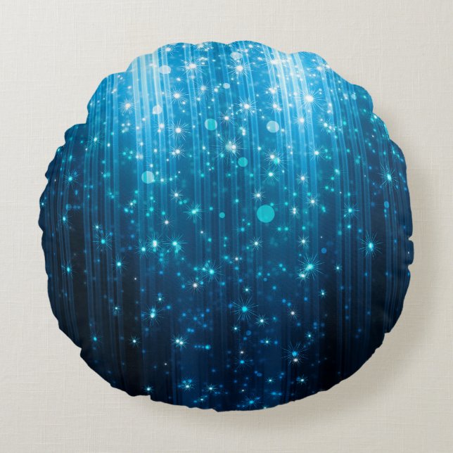 Abstract glowing background rund kudde (Framsidan)