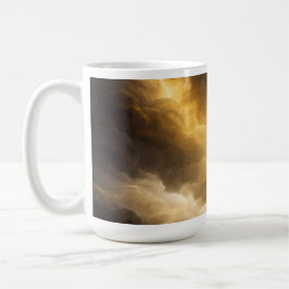 Abstract Golden Nebula Mug Kaffemugg