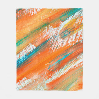 Abstract gouache painting different bright colors. fleecefilt