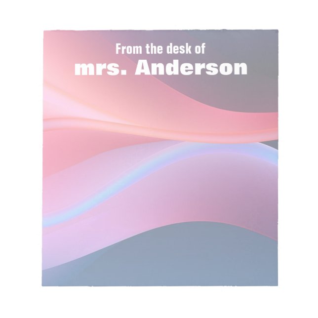 Abstract gradient purple blue  anteckningsblock (Framsida)