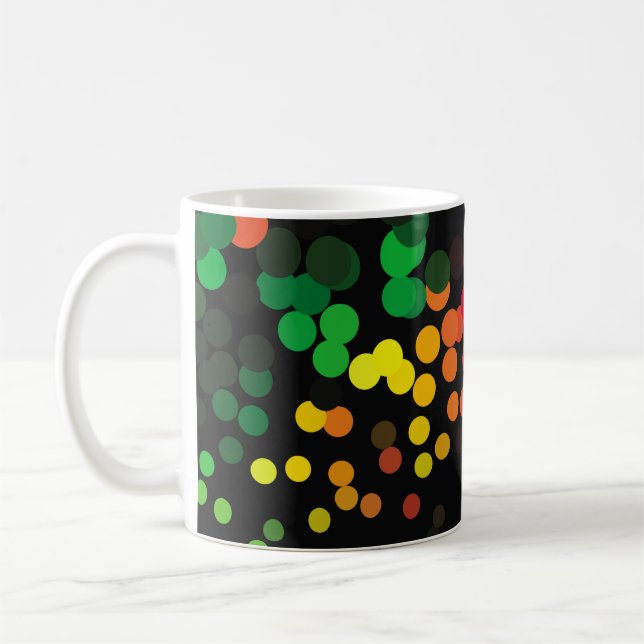 Abstract halftone background pattern. Geometric co Kaffemugg (Vänster)