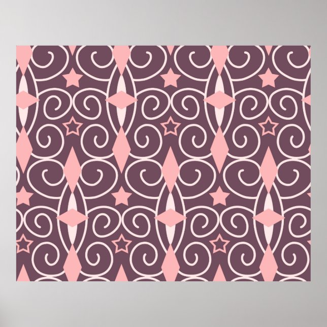 Abstract Hand Drawing Ornamental Geometric Shapes  Poster (Framsidan)