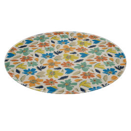 Abstract Hand-Drawn Boho Floral Pattern