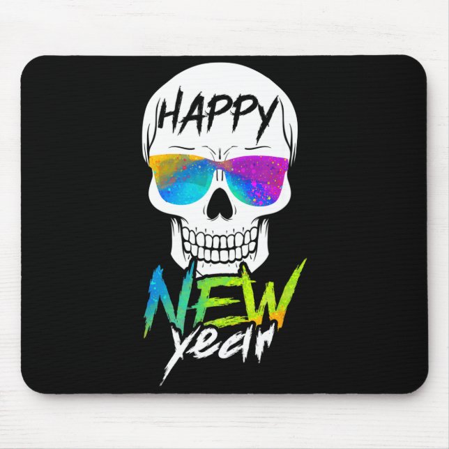 Abstract Happy New Skull Year  Musmatta (Framsidan)